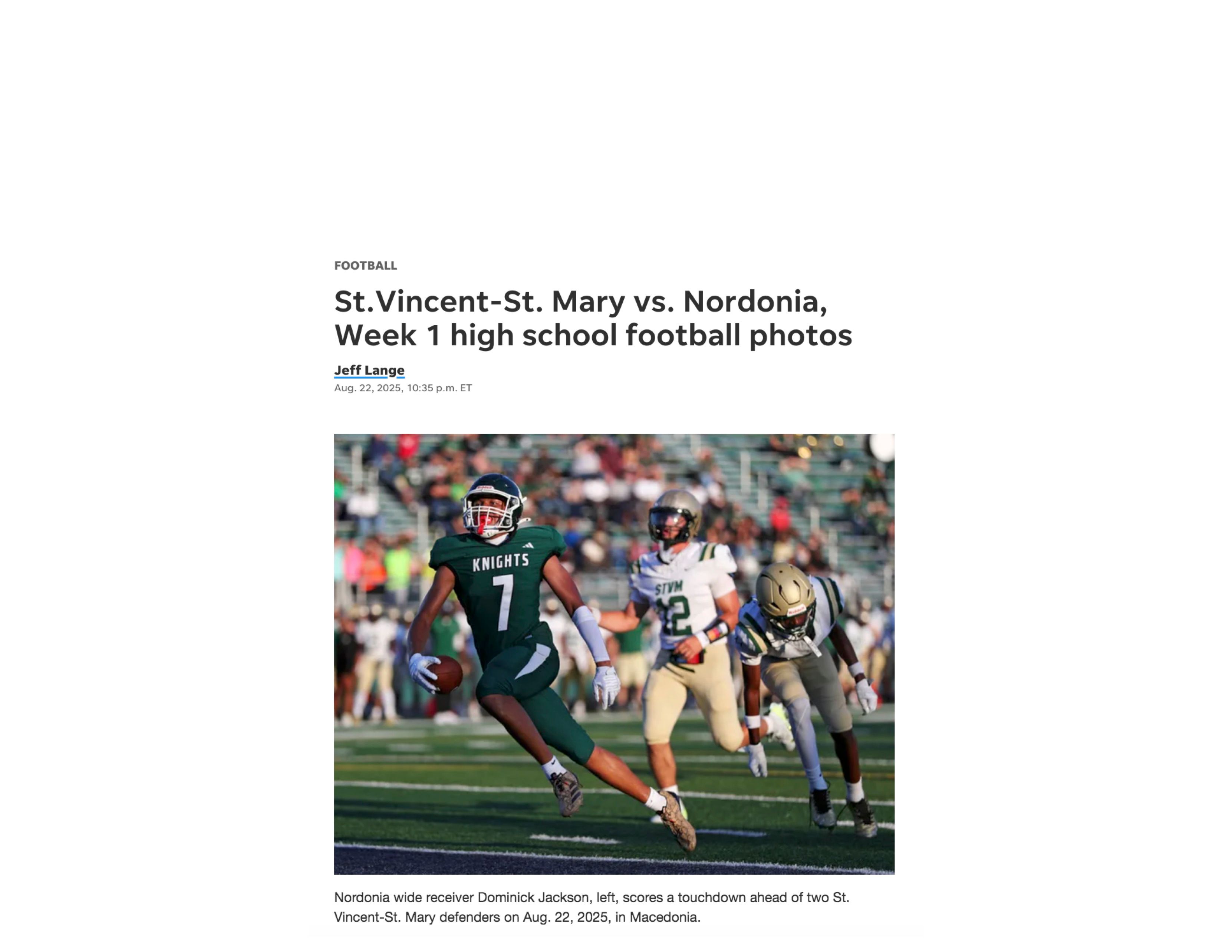 2025 08 22 Akron Beacon Journal St V Nordonia Game Photos Article Photo